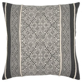 Black and Beige Tribal Pattern Throw Pillow