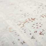 Ivory Silver Distressed Vintage Throw Pillow