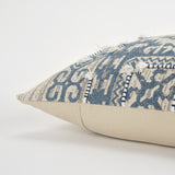 Blue Natural Tribal Influenced throw Pillow