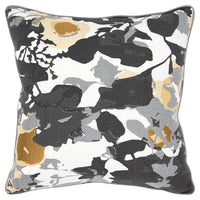 Black White Abstract Impressionistic Throw Pillow