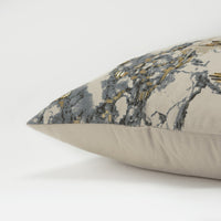 Natural Taupe Marbled Pattern Throw Pillow