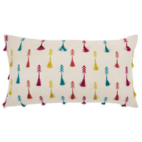Bright Tone Feathered Arrows Lumbar Pillow