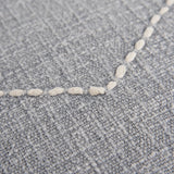 Gray White Diamond Kantha Stitched Throw Pillow