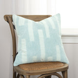 Aqua Blue Dimensional Pattern Play Throw Pillow