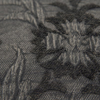 Gray Floral Pattern Jacquard Woven Throw Pillow