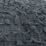 Gray Tasseling Fringe Texture Throw Pillow