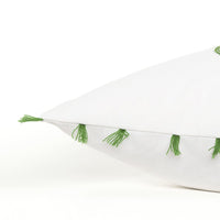 White Green Climb A Cactus Throw Pillow