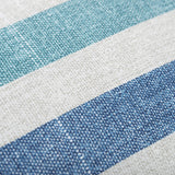 Blue White Distressed Stripe Indoor Outdoor Throw Pillow
