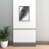 Minimalist Modern Black Metal Palm Leaf Wall Art