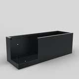44' Mod Black Designer Metal Planter Box