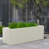 Mod White Designer Metal Planter Box