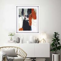 Orange Crush II White Shadowbox Print Wall Art