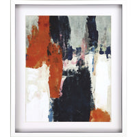 Orange Crush II White Shadowbox Print Wall Art