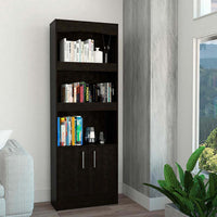 Catarina Black Bookcase Cabinet