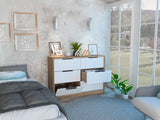 Modern Rustic White and Natural Dresser