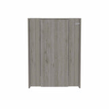 Modern Gray Retractable Desk or Bar Cabinet