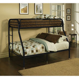 Black Twin Over Full Size Bunk Bed