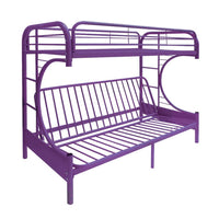 Purple Twin Over Full Futon Bunk Bed