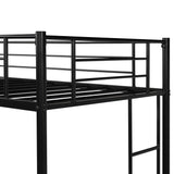 Black Twin Size High Loft Bed