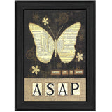 Always Say A Prayer Butterfly Black Print Wall Art