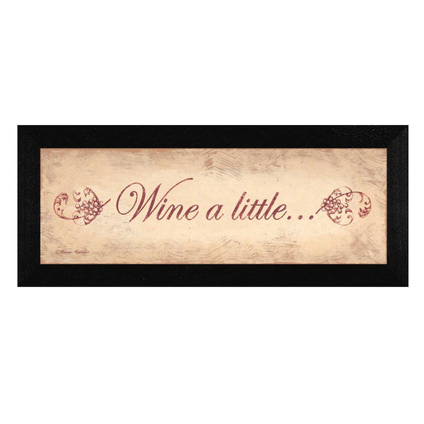 Rustic Wine A Little Black Framed Print Wall Art