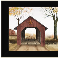 Bucks County Bridge Black Framed Print Wall Art