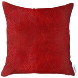 Decorative Vegan Faux Leather Throw Pillow