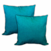 Set of 3 Aqua Reefs Indoor Outdoor Sewn Closed Pillows