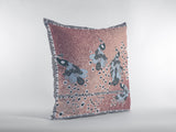 18? Dusty Pink Boho Bird Zippered Suede Throw Pillow