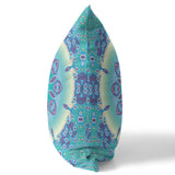 18â Green Blue Jewel Indoor Outdoor Zippered Throw Pillow
