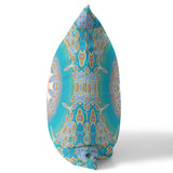 26â Blue Gold Jewel Indoor Outdoor Zippered Throw Pillow