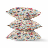 16? Red Yellow Roses Suede Throw Pillow