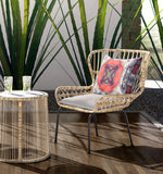 18? Gray Peach Geo Tribal Indoor Outdoor Throw Pillow