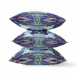 16? Blue Green Geo Tribal Indoor Outdoor Throw Pillow