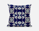 20" Indigo Pink Cosmic Circle Boho Suede Throw Pillow