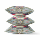 16? Sage Pink Geo Tribal Suede Throw Pillow