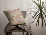 20â Yellow Lavender Geofloral Indoor Outdoor Throw Pillow