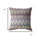 18â Magenta Cream Hatch Indoor Outdoor Throw Pillow