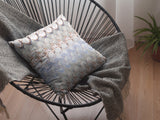 20â Orange Gray Hatch Indoor Outdoor Throw Pillow