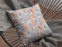 18" Orange Lavender Tropics Indoor Outdoor Throw Pillow
