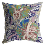 16? Lilac Green Hibiscus Indoor Outdoor Zippered Throw Pillow