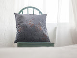 16? Gray Orange Boho Bird Indoor Outdoor Zippered Throw Pillow