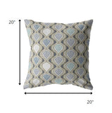 20? Gray Ogee Decorative Suede Throw Pillow