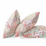 28" Peach Pink Floral Indoor Outdoor Throw Pillow