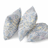 20? Gray Yellow Patch Indoor Outdoor Throw Pillow