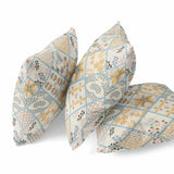 18? Gold Cream Patch Indoor Outdoor Throw Pillow