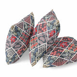 18? Black Red Patch Indoor Outdoor Throw Pillow