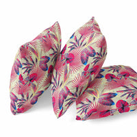 18? Pink Yellow Tropical Indoor Outdoor Throw Pillow