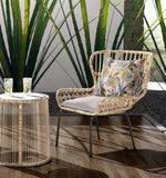 18? Gold Pink Tropical Indoor Outdoor Throw Pillow