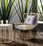 16? Pink Gray Holy Floral Indoor Outdoor Throw Pillow